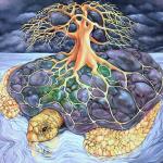 Turtle Tree Mandala
oil on canvas